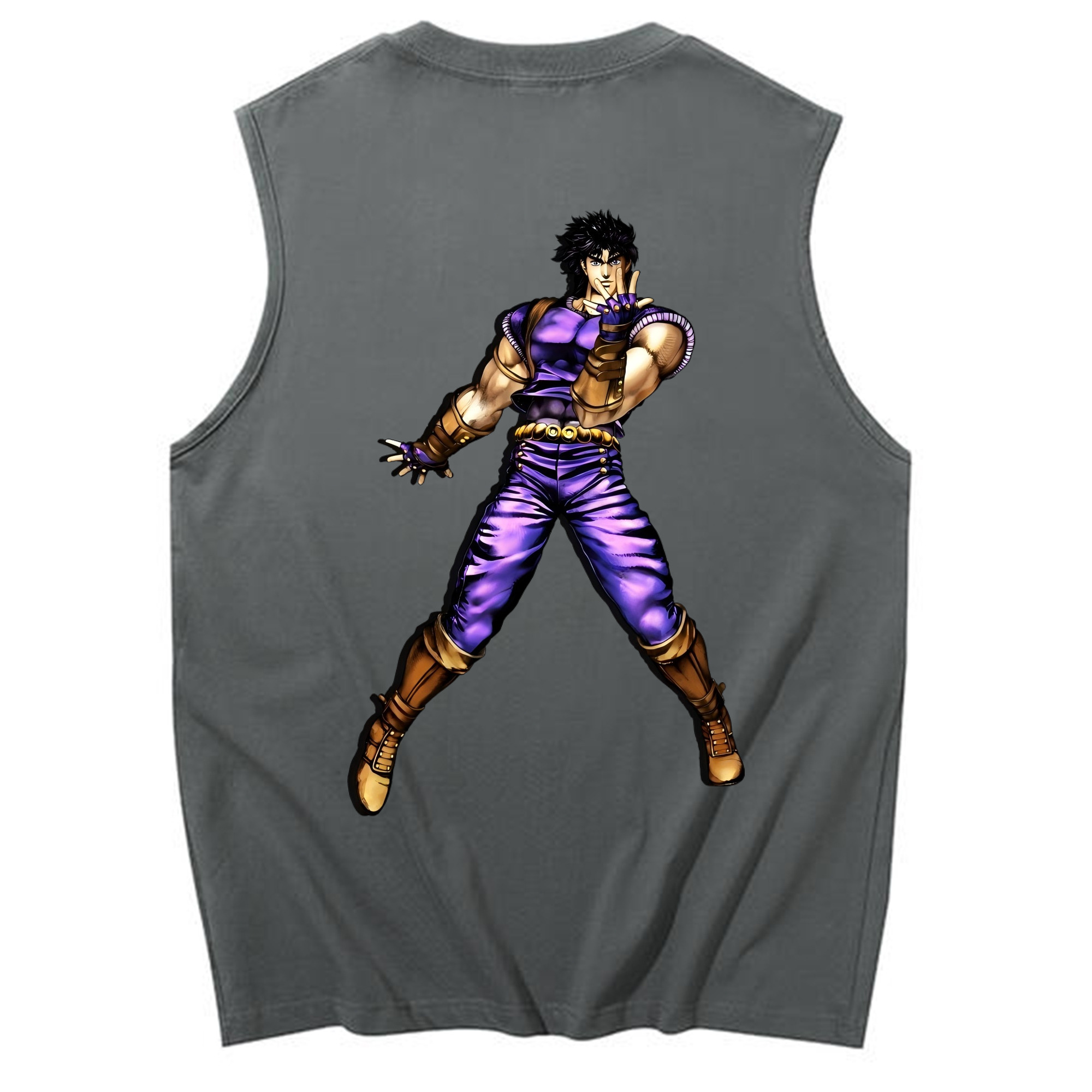 （画像用） ジョジョの奇妙な冒険 /ジョナサン?ジョースター JoJo's Bizarre Adventure Jonathan Joestar コットン100％タンクトップ（背面プリント）